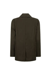 1998 Striped Blazer, Espresso
