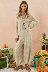 Rodes knit harem pant, sand