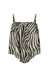Zevra cami, washed charcoal