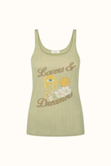 Lovers & Dreamers singlet, sage