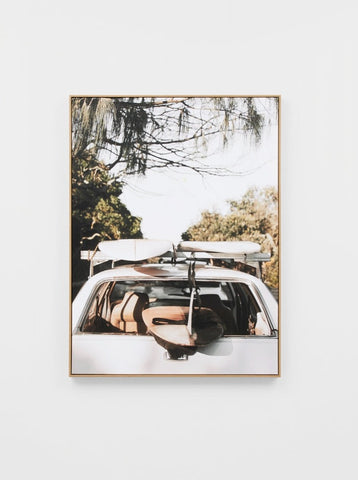 Byron Roadtrip timber framed canvas (available in store pick up only)