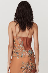 Mojave Lily Lace Up Cami, Amber