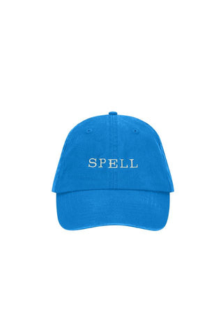 Spell embroidered cap, sea blue