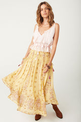 Rebel Spirit tassel maxi skirt, Dafodil