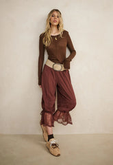 Teodora lace pantaloon-fudge/preorder for mid June delivery