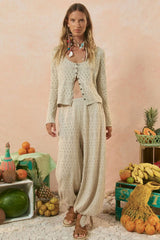 Rodes knit harem pant, sand