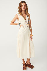 Monteray midi dress, Antique Cream