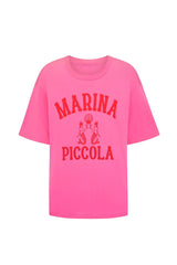 Marina Picola oversized tee, cosmos pink
