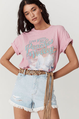 Peaches Biker Tee, Musk