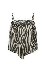 Zevra cami, washed charcoal