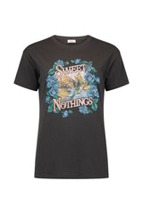 Sweet Nothings Biker Tee, Charcoal