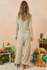 Rodes knit harem pant, sand