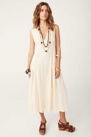 Monteray midi dress, Antique Cream