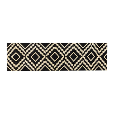 cotton runner - aztec black/white