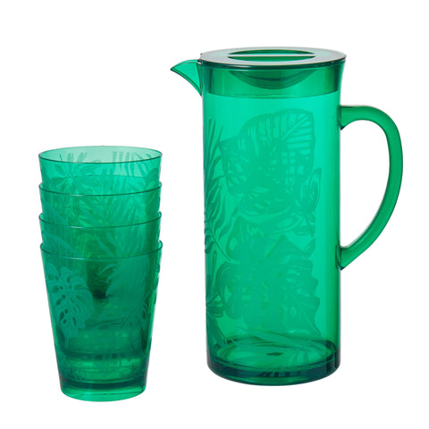 Jug & tumbler set, green