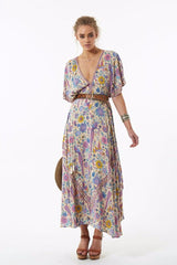 lovebird half moon gown - chamomile