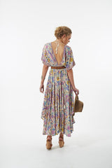 lovebird half moon gown - chamomile