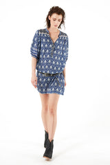 oracle tunic dress, indigo