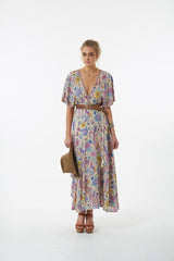 lovebird half moon gown - chamomile